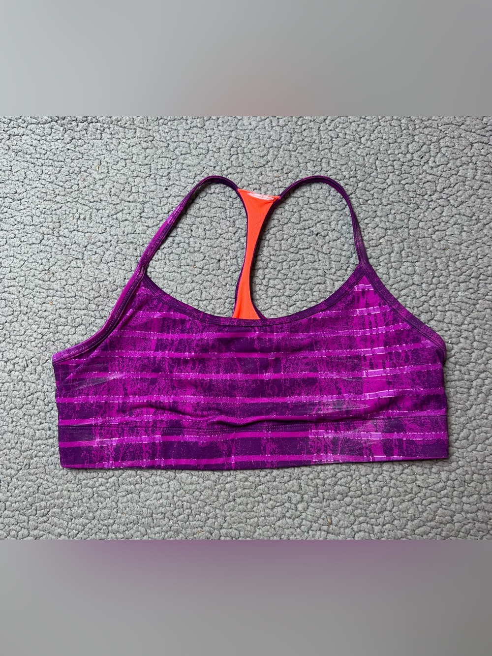 Champion Reversible Sports Bra Women’s Size Medium Purple And Orange